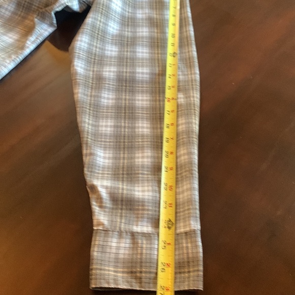 Wrangler Outdoor Series Grey Checkered Long Sleeve Button Down Size XL - Picture 14 of 14